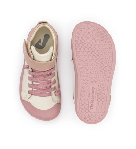 Tip Toey Joey - Tapioca / Pink Dream Bärfooties