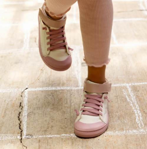 Tip Toey Joey - Tapioca / Pink Dream Bärfooties