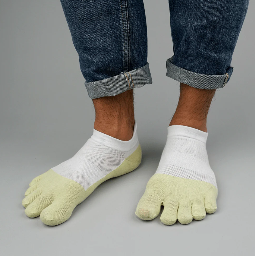 Tåstrumpor - White/Jade Bärfooties