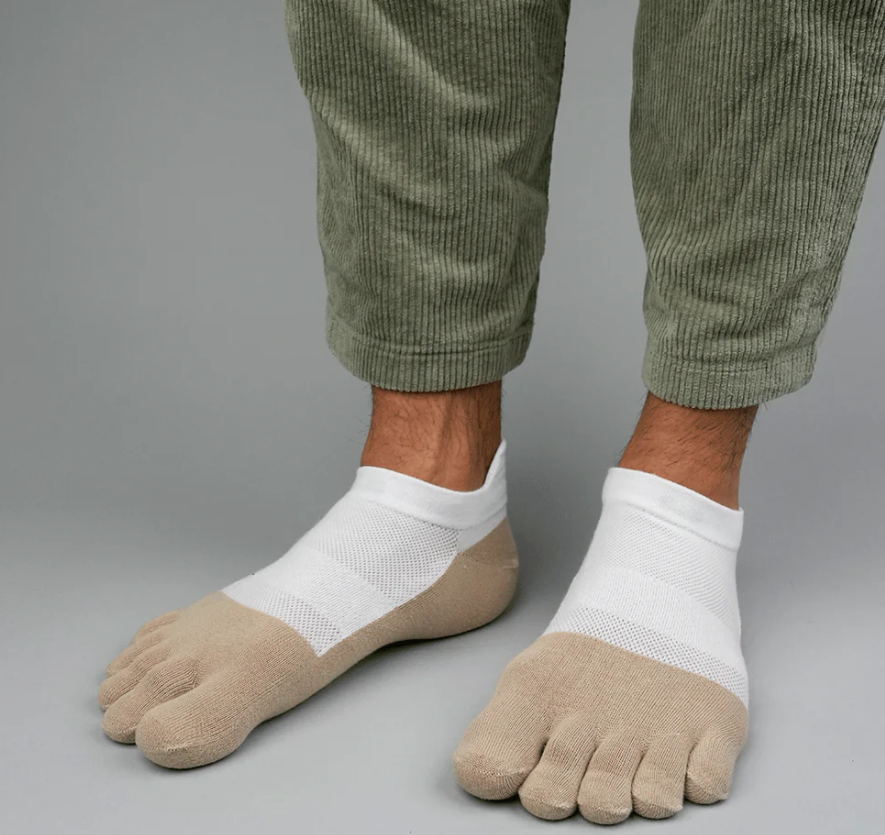Tåstrumpor - White/Pepper Bärfooties