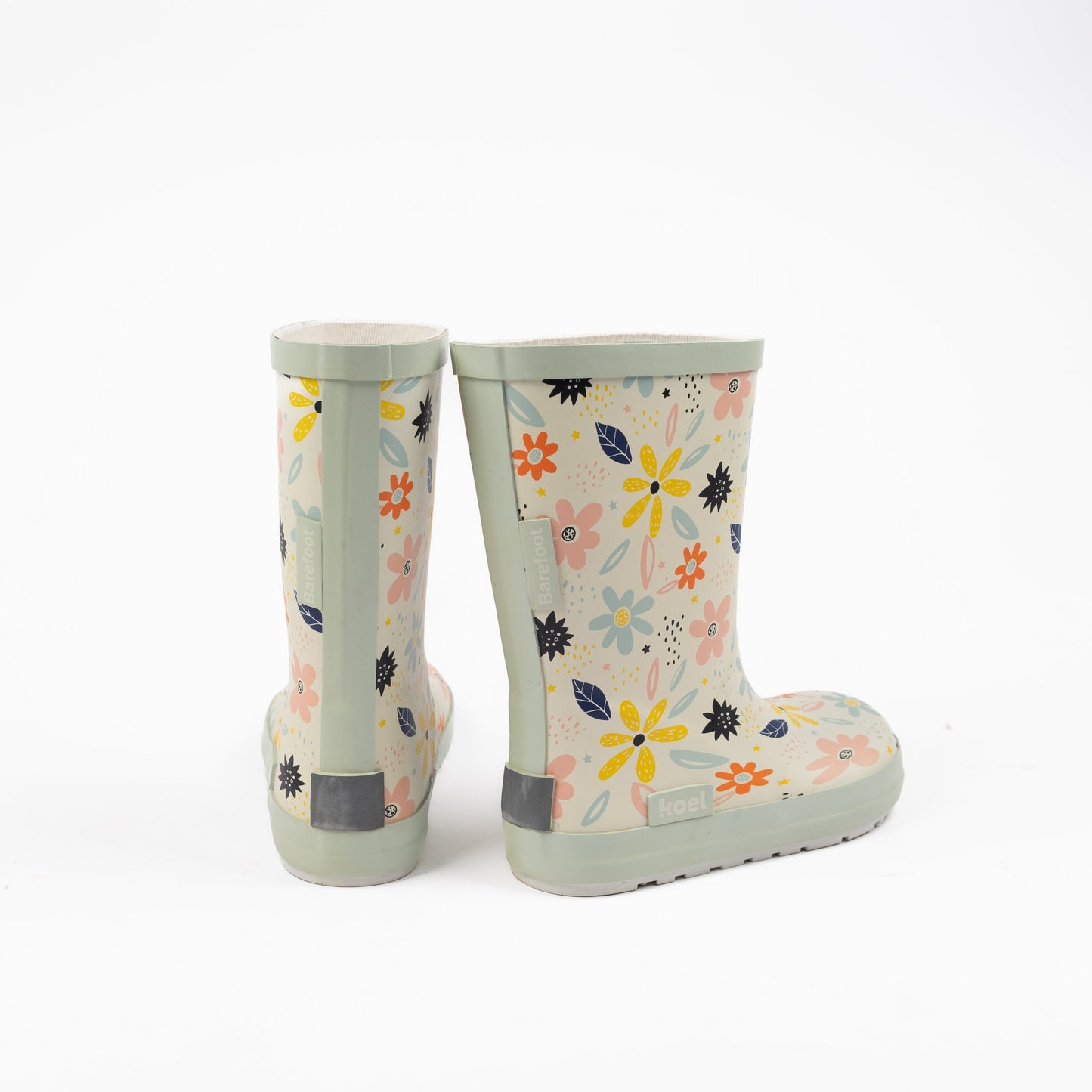 Koel Wellie Bare - White Flowers Bärfooties