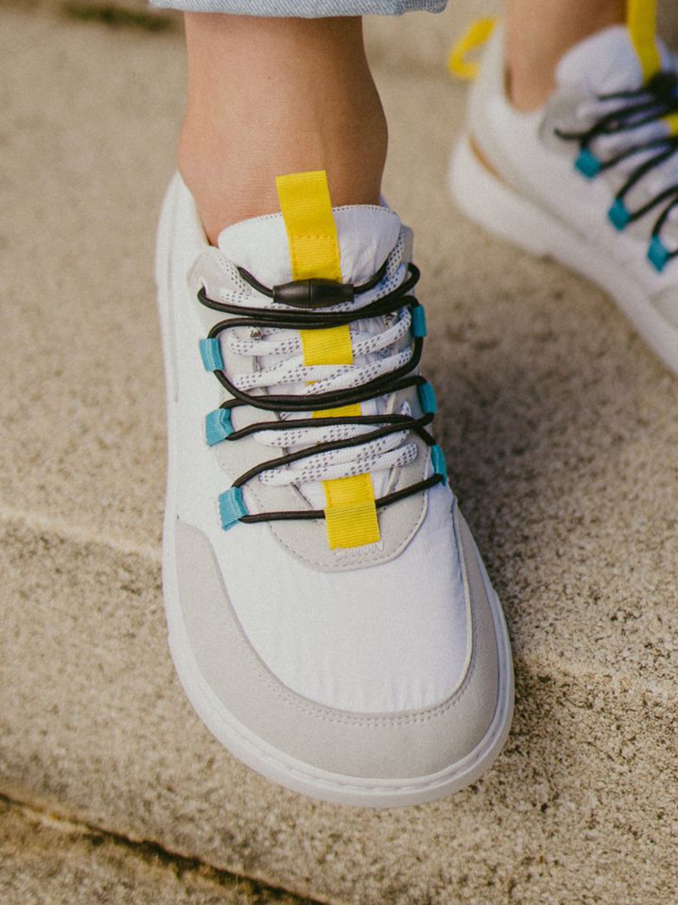 Barefoot Sneakers Barebarics - Revive - White & Grey Bärfooties