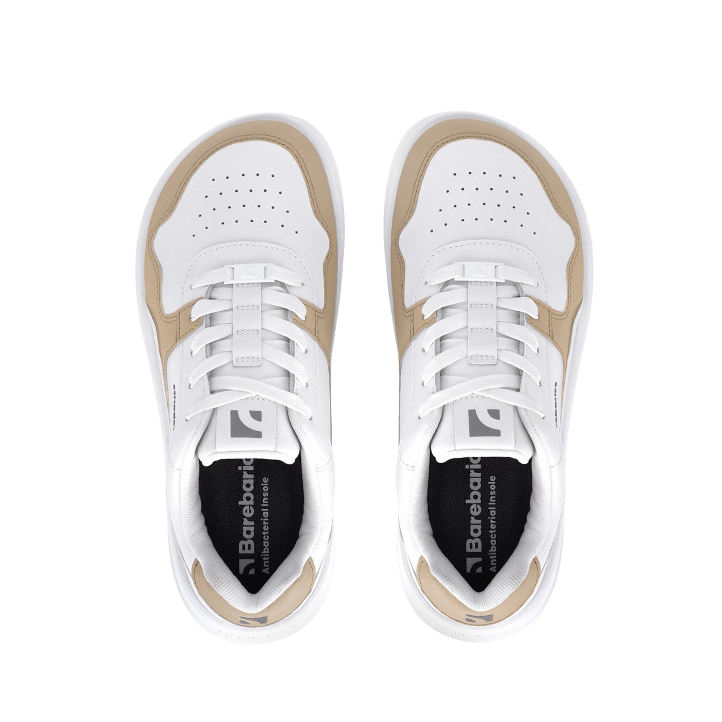Barebarics Zing - White & Cream Bärfooties