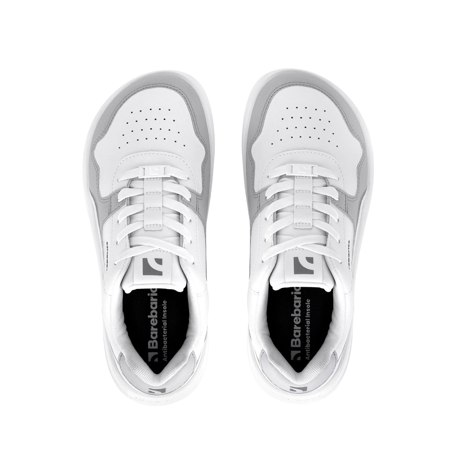 Barebarics Zing - White & Light Grey Bärfooties