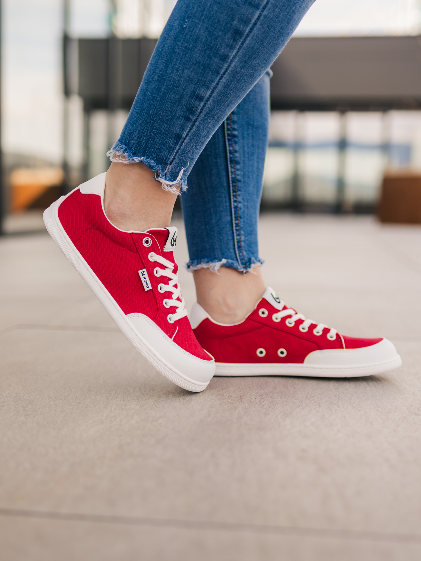 Be Lenka Rebound - Red & White Bärfooties