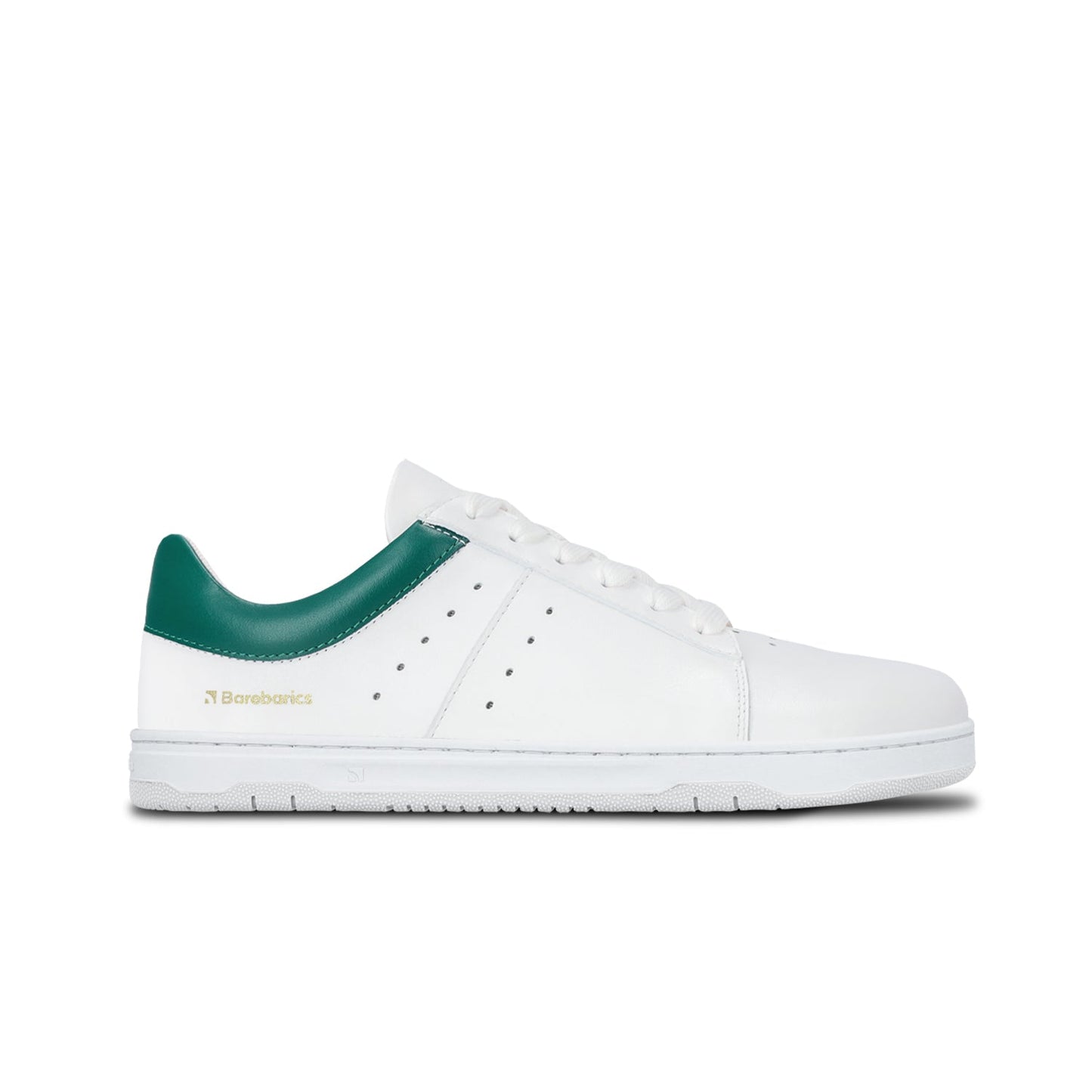 Barefoot Sneakers Barebarics Enigma - White & Dark Green Bärfooties