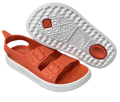 Boatilus - Sandaler Irky - Coral & White Bärfooties