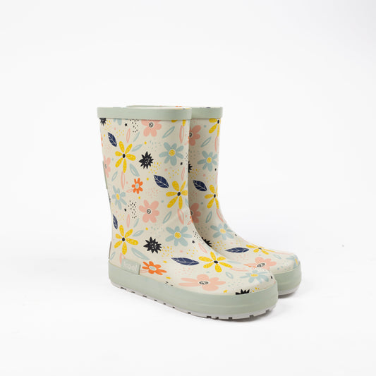 Koel Wellie Bare - White Flowers Bärfooties