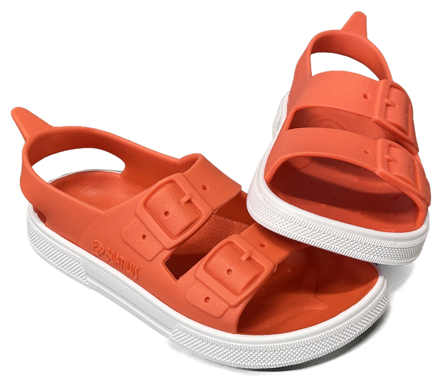 Boatilus - Sandaler Irky - Coral & White Bärfooties