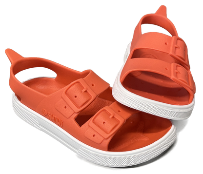 Boatilus - Sandaler Irky - Coral & White Bärfooties