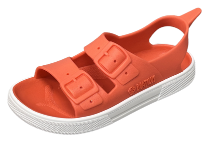 Boatilus - Sandaler Irky - Coral & White Bärfooties