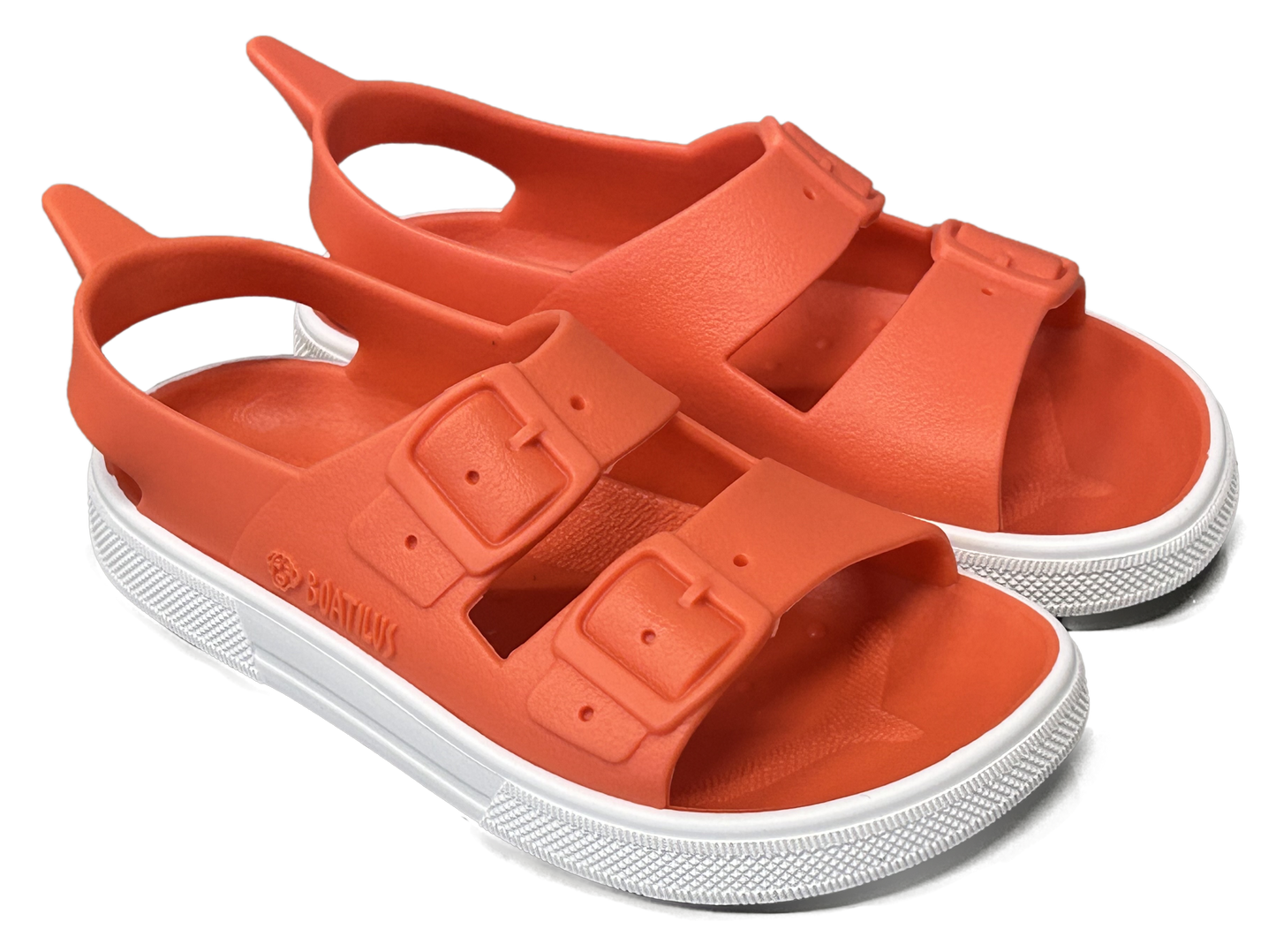 Boatilus - Sandaler Irky - Coral & White Bärfooties