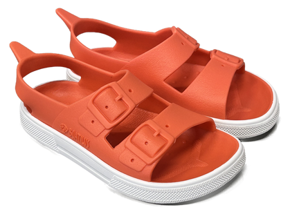 Boatilus - Sandaler Irky - Coral & White Bärfooties