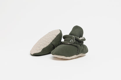 ZásTrás Babybooties - Olive Treat (Fluffy Collection) Bärfooties