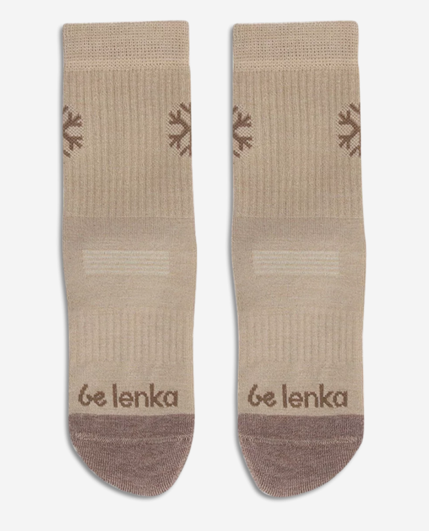 Merinostrumpor - Beige Bärfooties