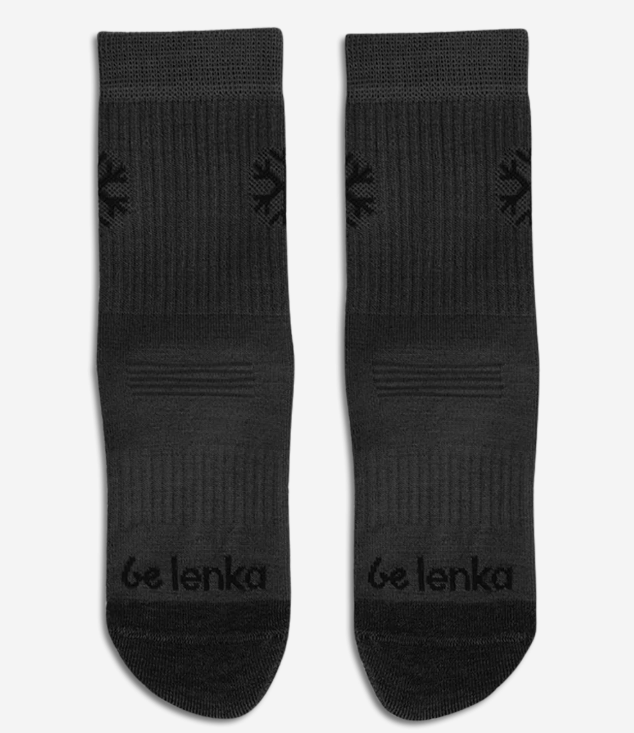 Merinostrumpor - Grå Bärfooties