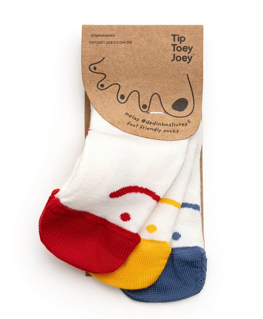 Barfotastrumpor - Tip Toey Joey - 3 pack Bärfooties