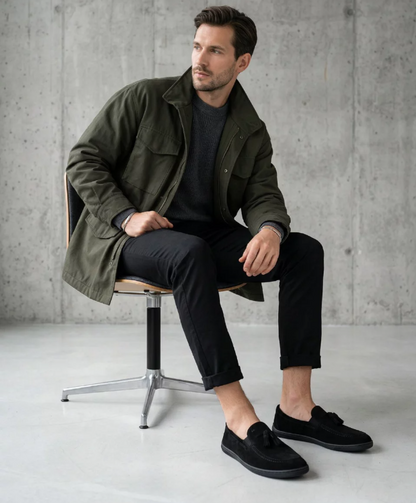 Be Lenka Moccasin - Portsiders All Black Bärfooties