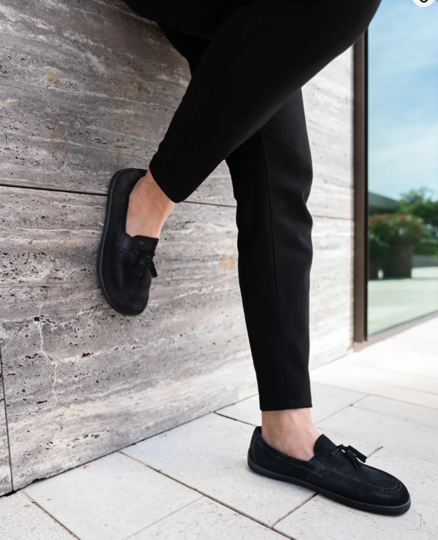 Be Lenka Moccasin - Portsiders All Black Bärfooties