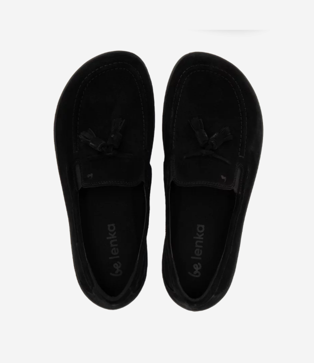 Be Lenka Moccasin - Portsiders All Black Bärfooties