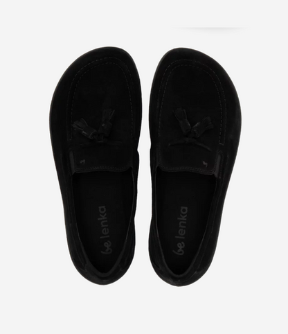 Be Lenka Moccasin - Portsiders All Black Bärfooties