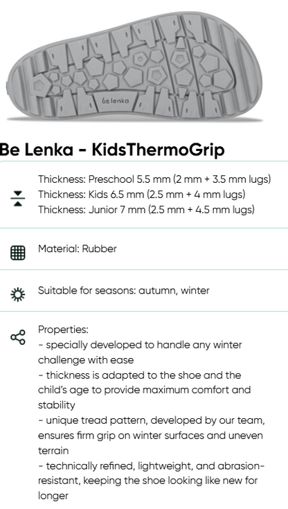 Be Lenka Zippu Junior - Black & Grey Bärfooties