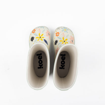 Koel Wellie Bare - White Flowers Bärfooties