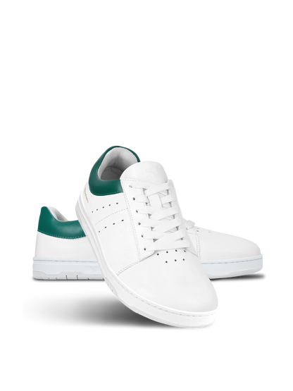 Barefoot Sneakers Barebarics Enigma - White & Dark Green Bärfooties