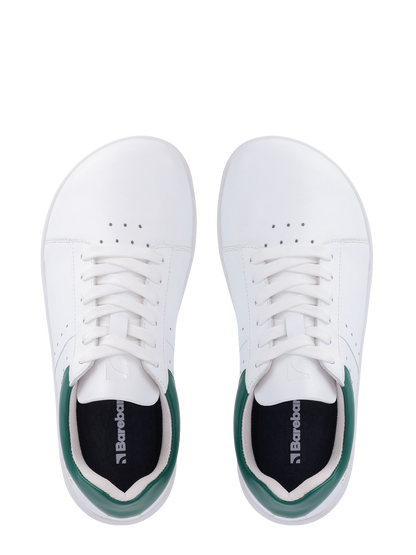 Barefoot Sneakers Barebarics Enigma - White & Dark Green Bärfooties