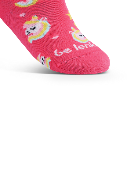 Kids barefoot Socks Be Lenka Kids - Crew - Unicorn - BubleGum Pink Bärfooties