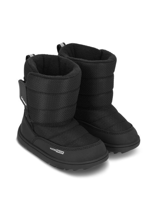 Kid's barefoot snow boots Be Lenka Ailo Preschool - All Black Bärfooties