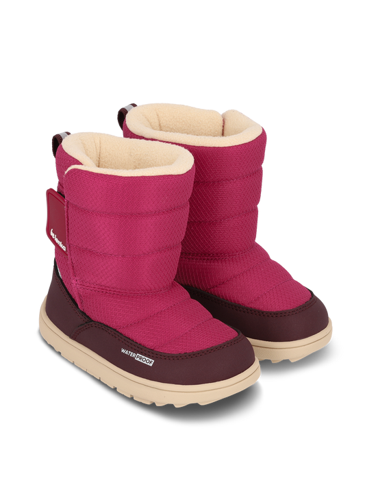 Kid's barefoot snow boots Be Lenka Ailo Preschool - Berry Bärfooties
