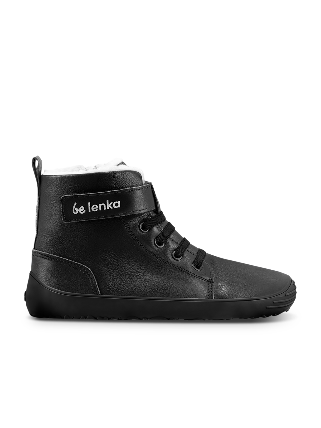 Winter barefoot boots Be Lenka Winter Kids - All Black Bärfooties
