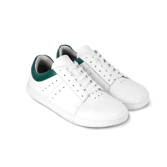 Barefoot Sneakers Barebarics Enigma - White & Dark Green Bärfooties